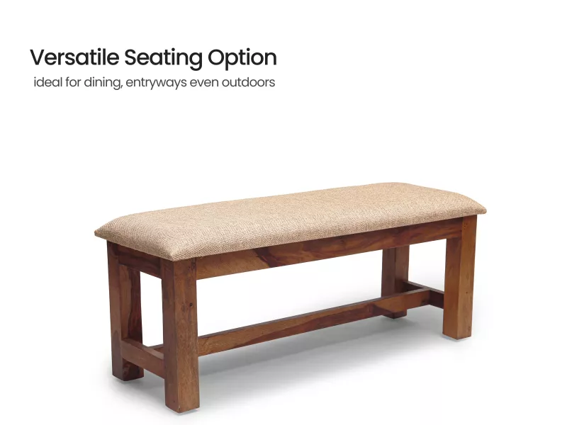 Alexa 6 Seater Dining Table with 4 Chairs and Bench